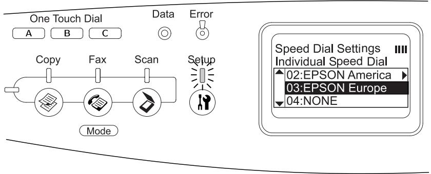 EPSON ACULASER CX11NF - Modification des destinataires - 1