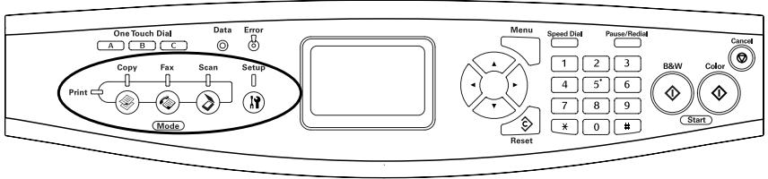 EPSON ACULASER CX11NF - Selection d'un mode - 1