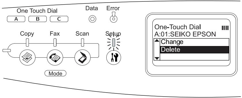 EPSON ACULASER CX11NF - Suppression de destinataires - 2