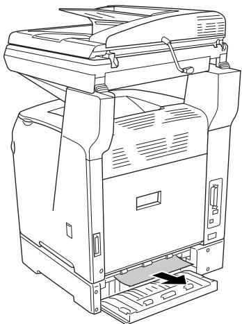 EPSON ACULASER CX21NF, ACULASER CX21NFC - Bourrage lc/g (unité papier en option et capot g) - 5
