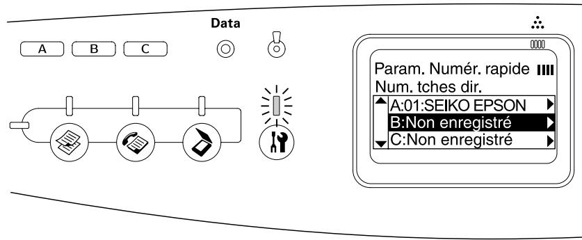 EPSON ACULASER CX21NF, ACULASER CX21NFC - Attribution de destinataires - 1