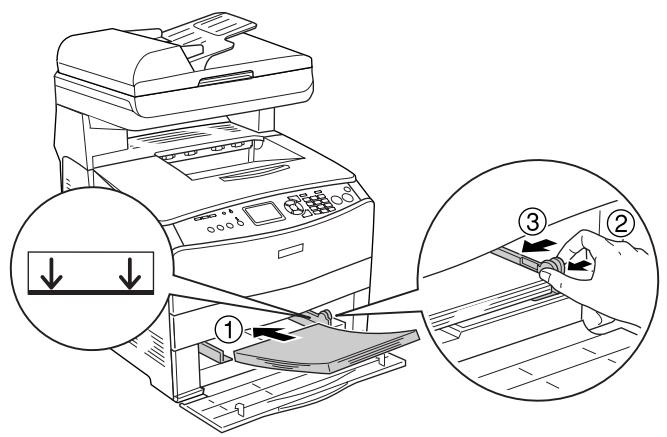 EPSON ACULASER CX21NF, ACULASER CX21NFC - Lorsque des transparents sont coincés dans le bac BM - 3