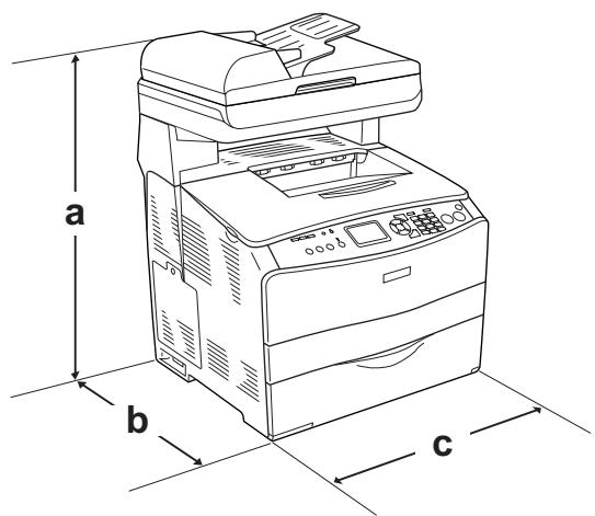 EPSON ACULASER CX21NF, ACULASER CX21NFC - Caractéristiques mécaniques - 1