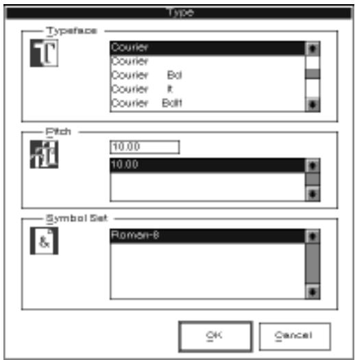 EPSON EPL-5200 - Type Options - 1