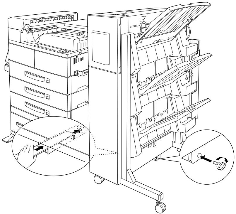 EPSON EPL-N4000+ - Connexion de l'Unité de finition/agrafeuse - 4
