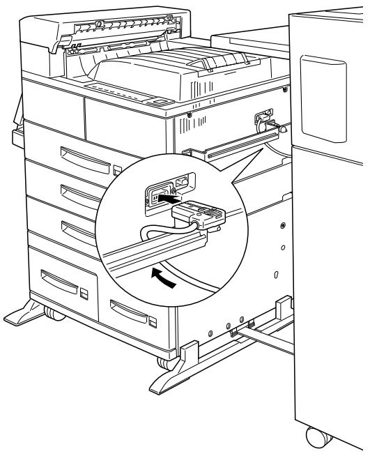 EPSON EPL-N4000+ - Connexion de l'Unité de finition/agrafeuse - 2