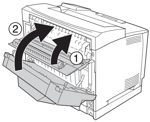 EPSON ACULASER M8000N - Ouvrez le capot B. - 6