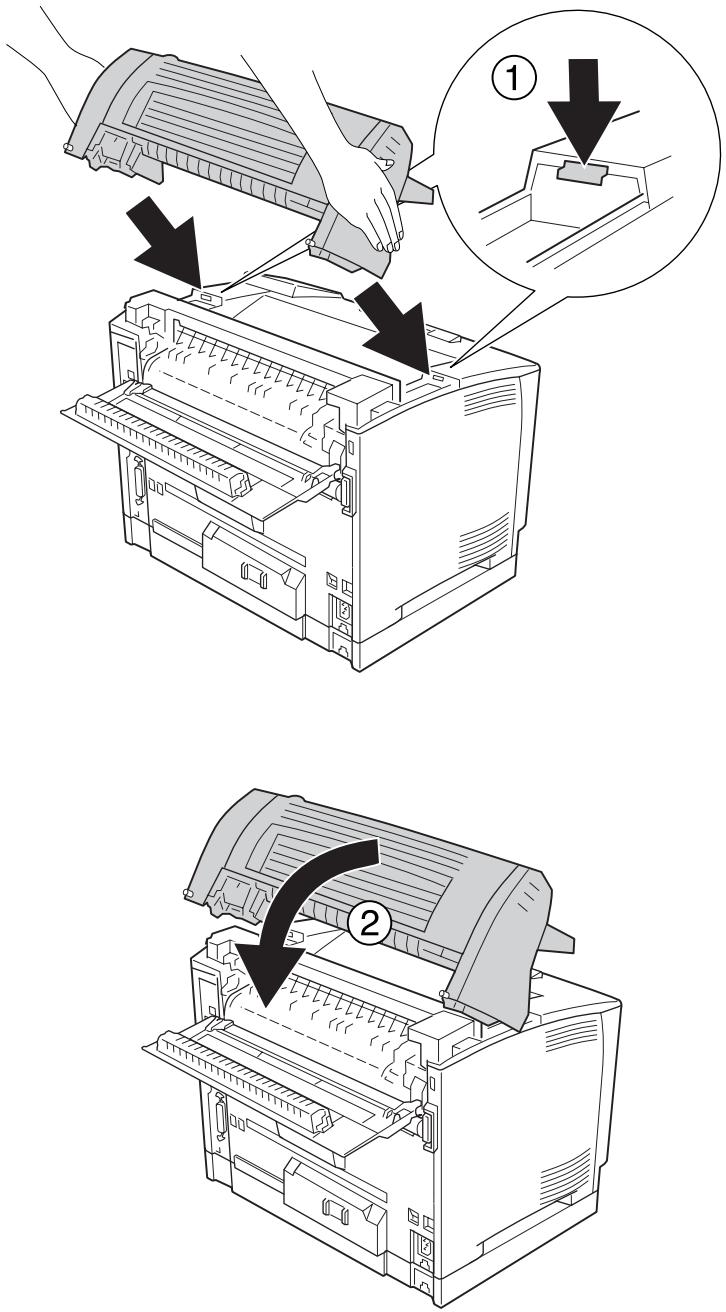 EPSON ACULASER M8000N - Installation de l'empileur - 4