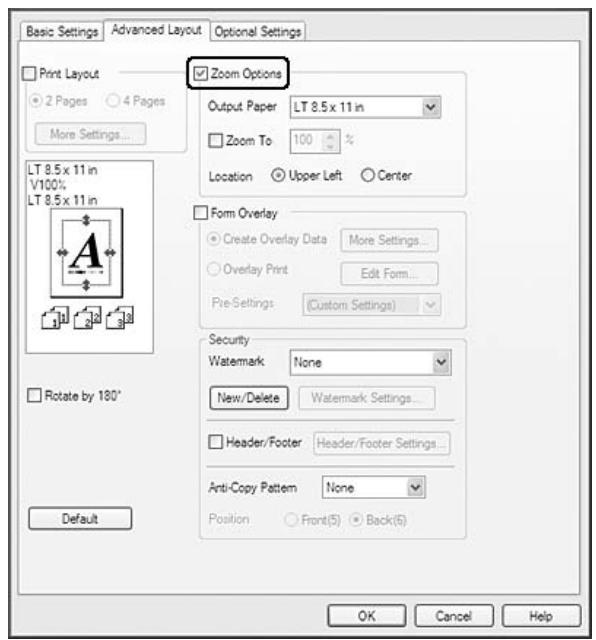 EPSON ACULASER M8000N - Redimensionnement des impressions - 1