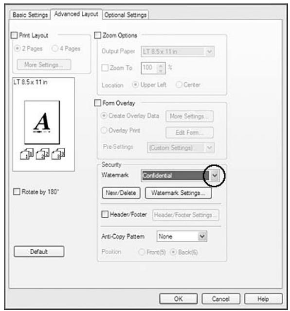 EPSON ACULASER M8000N - Impression de filigranes - 1