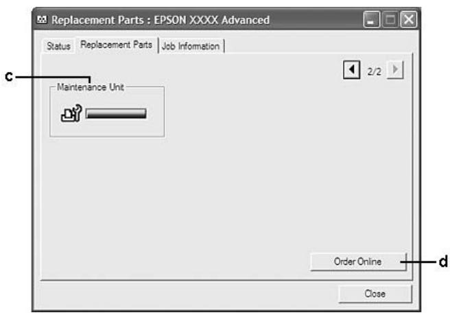 EPSON ACULASER M2400 - Informations relatives aux Replacement Parts (Pièces de rechange) - 2