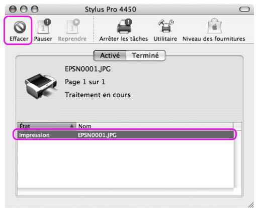 EPSON STYLUS PRO 4450, STYLUS PRO 4880 - Annulation de l'impression à partir de l'ordinateur - 2