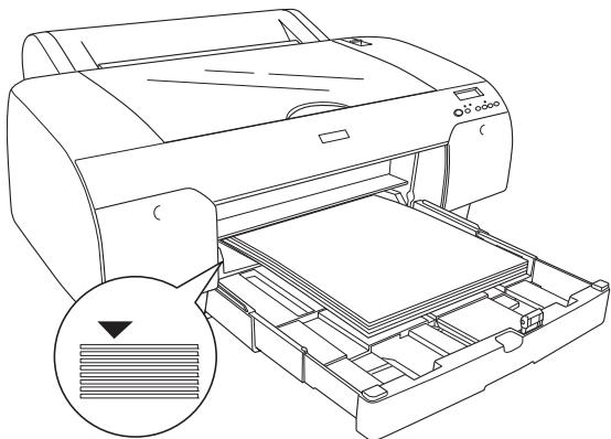 EPSON STYLUS PRO 4450, STYLUS PRO 4880 - Chargement de papier au format A3 ou plus large dans le magasin papier - 5