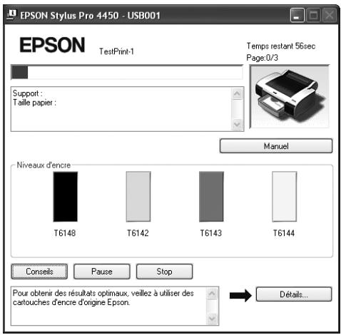 EPSON STYLUS PRO 4450, STYLUS PRO 4880 - Barre de progression - 1