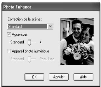 EPSON STYLUS PRO 4450, STYLUS PRO 4880 - Ajustement automatique des couleurs à l'aide de Photo Enhance (Windows uniquement) - 2