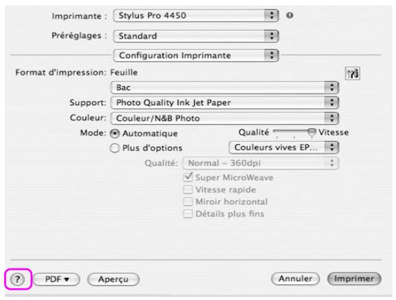 EPSON STYLUS PRO 4450, STYLUS PRO 4880 - S'informer grâce à l'aide en ligne - 1