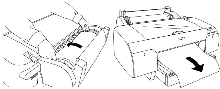 EPSON STYLUS PRO 4450, STYLUS PRO 4880 - Chargement du papier rouleau - 4
