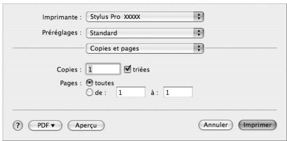 EPSON STYLUS PRO 4450, STYLUS PRO 4880 - Accès à la zone de dialogue Imprimer - 2