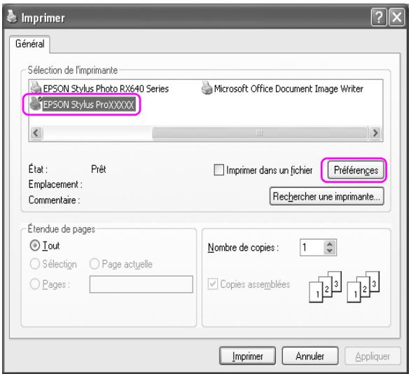 EPSON STYLUS PRO 4450, STYLUS PRO 4880 - À partir d'applications Windows - 3