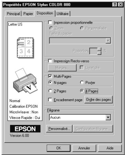 EPSON STYLUS COLOR 880 - Remarque : - 1