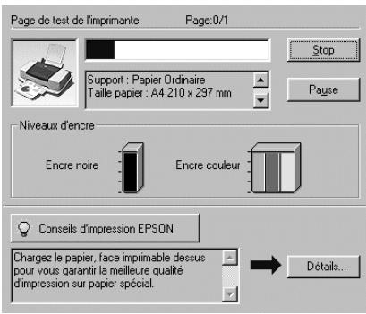 EPSON STYLUS COLOR 880 - Utilisation de la barre de progression - 1