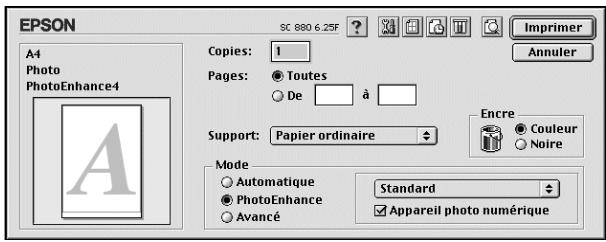 EPSON STYLUS COLOR 880 - Utilisation du mode PhotoEnhance - 1