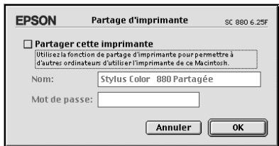 EPSON STYLUS COLOR 880 - Configuration de l'imprimante comme imprimante partagée - 2