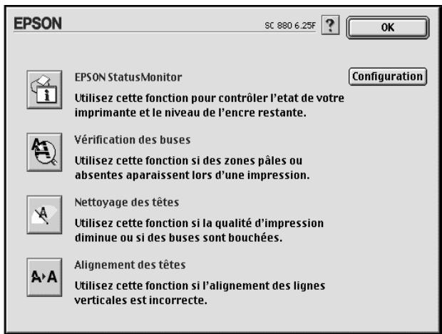 EPSON STYLUS COLOR 880 - Utilisation des utilitaires d'imprimante - 1