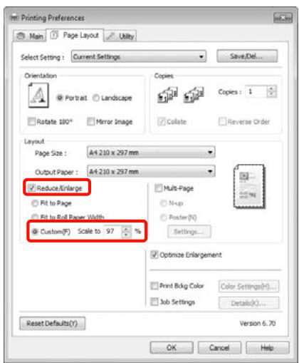 EPSON PRO 7890 - Configuration de l'échelle personnalisée - 1