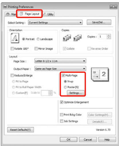 EPSON PRO 7890 - Configuration des paramètres dans windows - 1