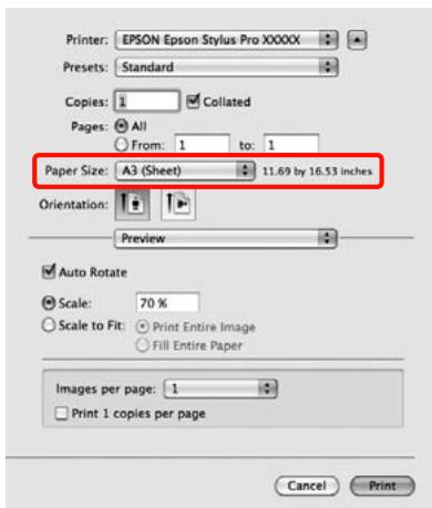 EPSON PRO 7890 - Configuration des paramètres sous mac OS x - 1
