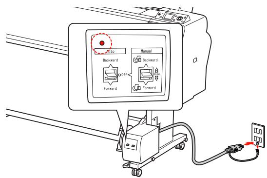 EPSON PRO 7890 - Enroulement du papier par l'avant - 1