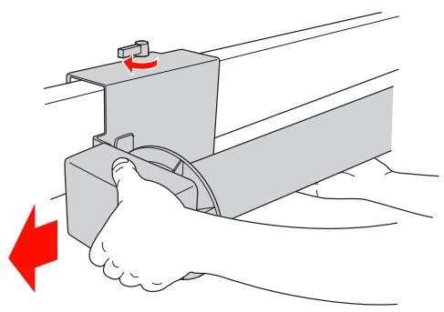 EPSON PRO 9708 - Retrait du papier enroule - 2