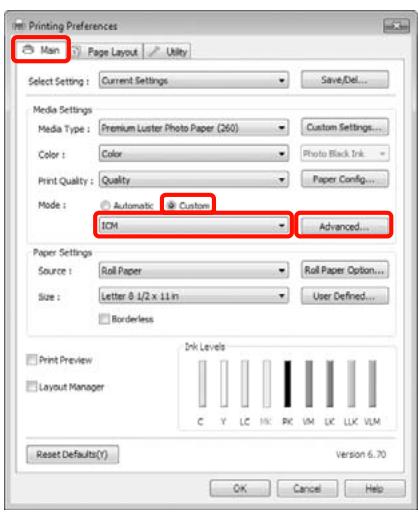 EPSON PRO 9708 - Définissez les paramètres de réglage des couleurs à l'aide de l'application. - 2
