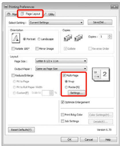 EPSON PRO 9708 - Configuration des paramètres dans Windows - 1