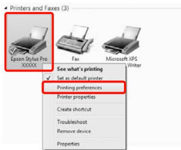 EPSON PRO 9890 - Ouvrez le dossier Printers (Imprimantes) ou Printers and Faxes (Imprimantes et télécopieurs). - 4