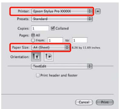 EPSON PRO 9890 - Procédures d'impression (Mac OS X) - 4