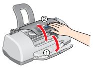 EPSON STYLUS C62 - Installation des cartouches d'encre - 2