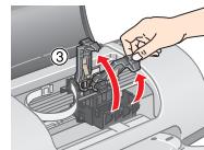 EPSON STYLUS C62 - Installation des cartouches d'encre - 3