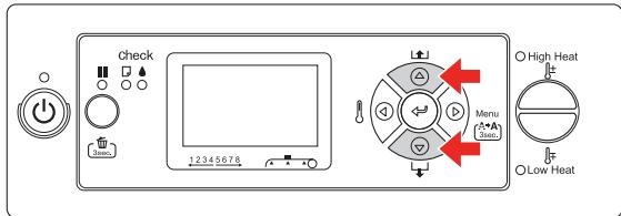 EPSON STYLUS PRO GS6000 - Vous sélectionné un paramètre - 1