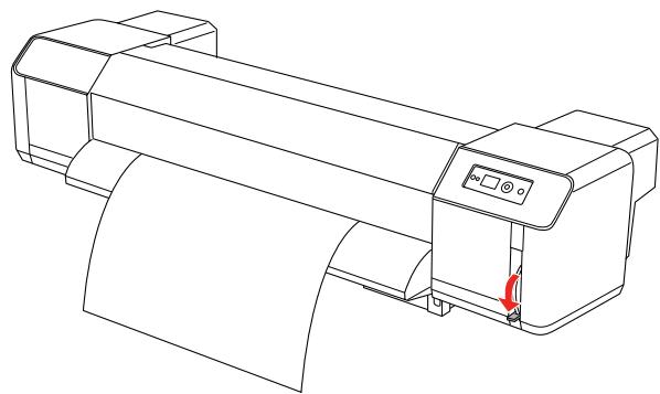 EPSON STYLUS PRO GS6000 - Chargez le papier rouleau sur l'imprimante. - 1