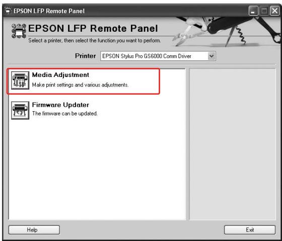 EPSON STYLUS PRO GS6000 - Alignement des têtes d'impression à l'aide de EPSON LFP Remote Panel - 1