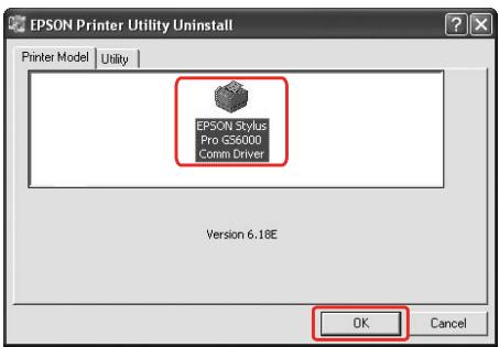 EPSON STYLUS PRO GS6000 - Déinstallation du pilote de communication - 3