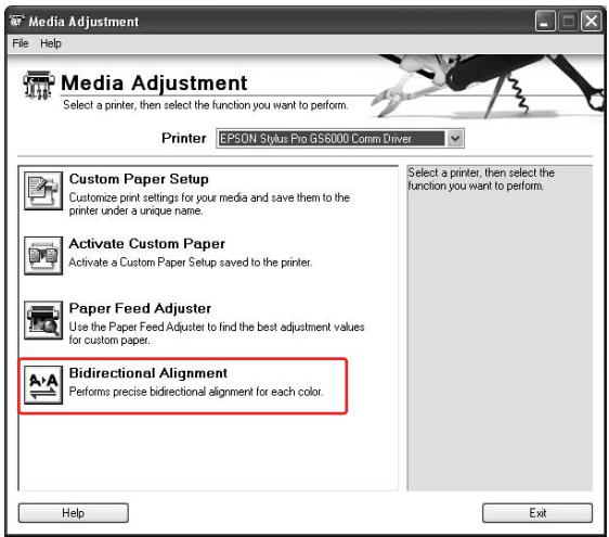 EPSON STYLUS PRO GS6000 - Alignement des têtes d'impression à l'aide de EPSON LFP Remote Panel - 2