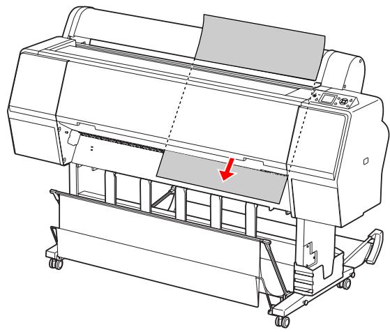 EPSON STYLUS PRO WT7910 - Chargement d'une feuille simple au format A3 ou supérieur / papier épais - 4