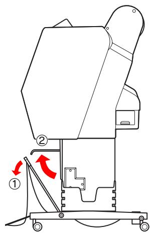 EPSON STYLUS PRO WT7910 - Lorsque vous éjectez le papier par l'avant - 2