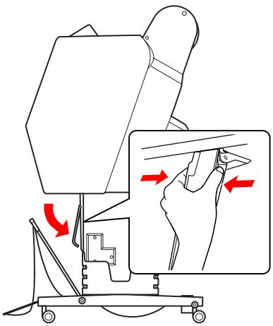 EPSON STYLUS PRO WT7910 - Déplacez les guides papier vers le bas. - 1