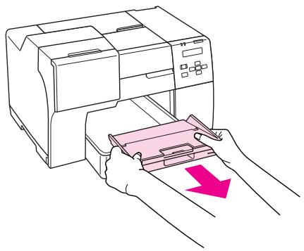 EPSON B-310N,  B-510DN - Configuration du bac de guidage en sortie pour le papier Epson Professional Flyer - 1