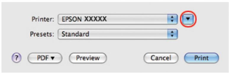 EPSON B-310N,  B-510DN - Paramètres de l'imprimante pour les documents sous Mac OS X 10.5 - 1