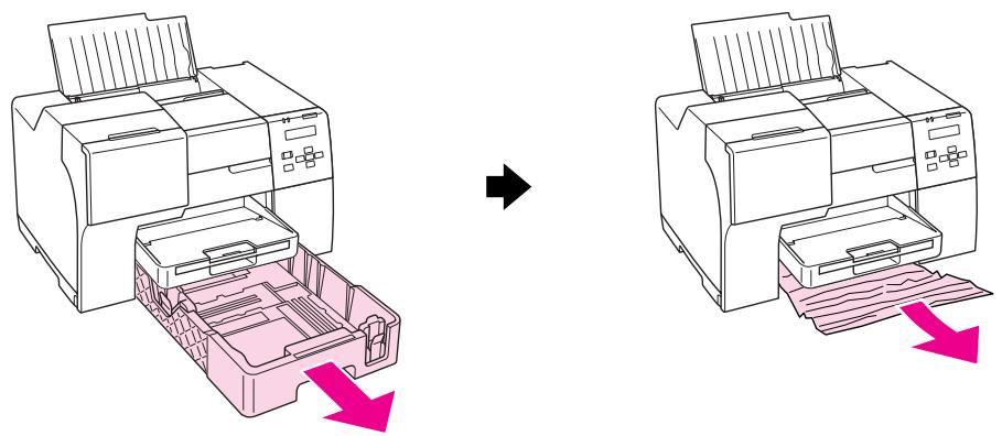EPSON B-310N,  B-510DN - Dans la cassette de papier avant : - 1